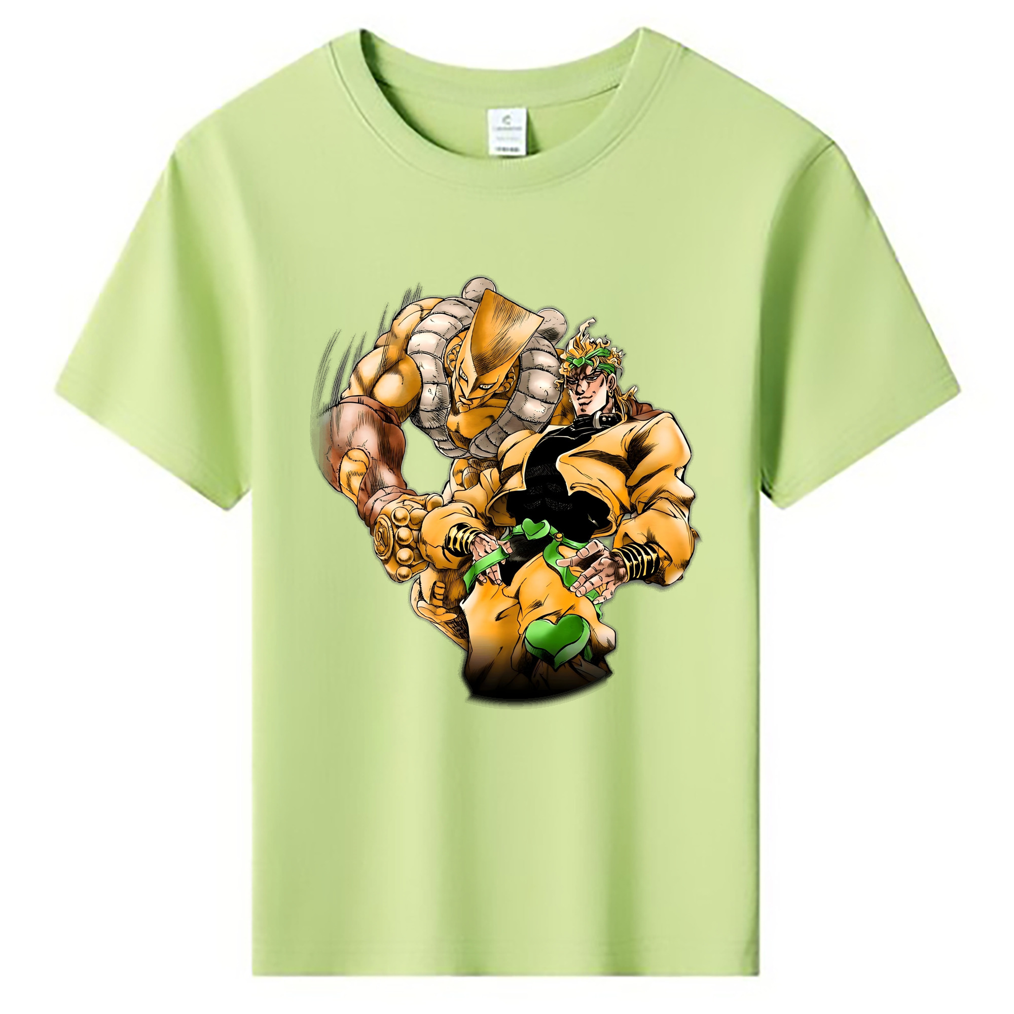（画像用） ジョジョの奇妙な冒険 ディオ?ブランドー JoJo's Bizarre Adventure Dio Brando 綿100％キッズTシャツ（フロントプリント）